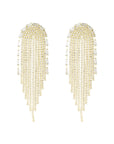 Gouden regenboog bling bling oorbellen