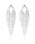 Zilveren elegante bling bling oorbellen