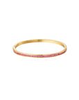 Be-Lovely | Armband met roze steentjes