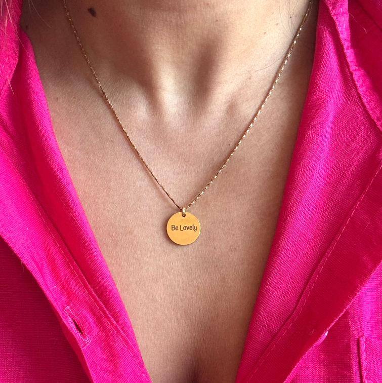 Dubbelzijdige gravering - Ronde bedel - GOUD