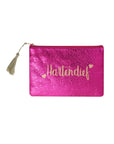 Hartendief fuchsia make-up tasje