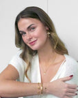 Ketting met bling bling strikje - handgemaakt