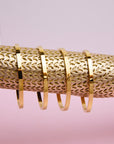 Gouden bangle met zebraprint