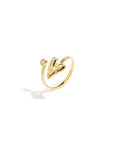 Ring met hart en steentjes
