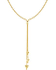 Lange dubbele hartjesketting