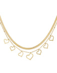 Chunky hart ketting