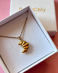 Ketting croissant - handgemaakt