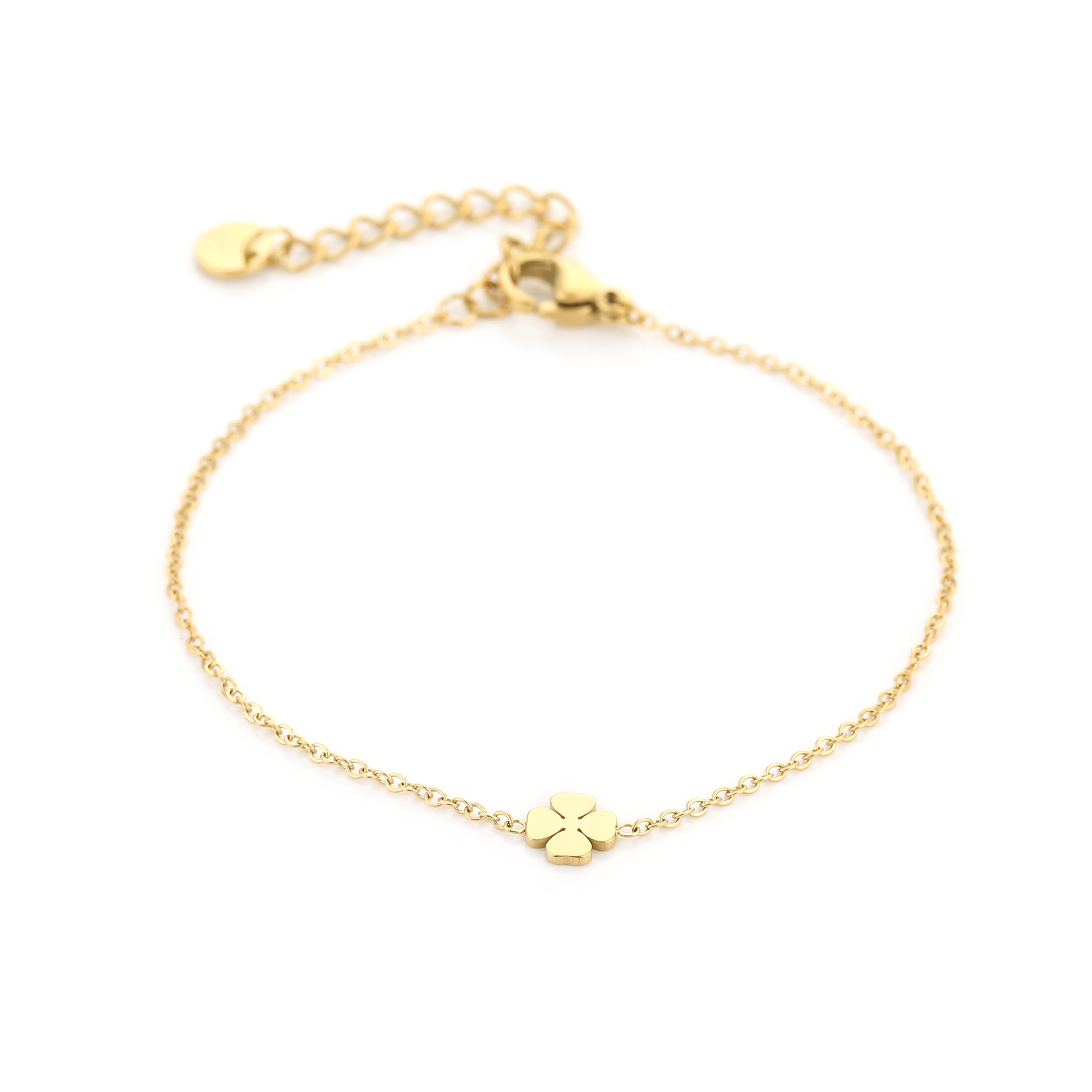 Armband met klavertje vier