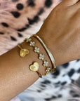 Bling klavertjes armband