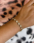 Bling klavertjes armband