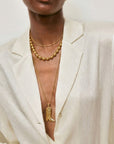 Lange ketting met cowboy laars stainless steel 