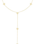 Y-ketting met hartjes